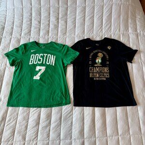 BUNDLE: 2x Celtics shirts (Jaylen Brown, 2023 champions)